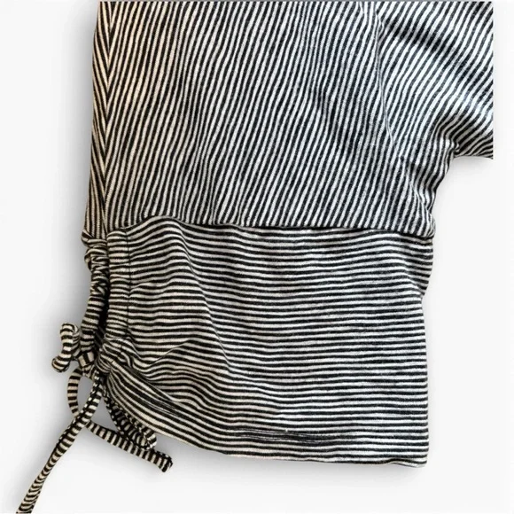 Talbots Navy/White Striped Jersey Fabric Dress XL - Picture 6 of 7